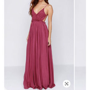 L'atiste Blooming Prairie Crochet Maxi Dress